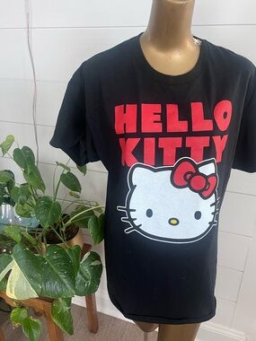 Hello Kitty Black Graphic Tee Sanrio brand